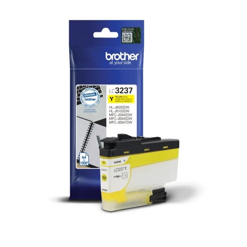 Brother Lc3237Y Ink Cartridge Yellow 1500P Mfcj5945/Mfcj6945/Mfcj6947/Hllj6000/Hllj6100