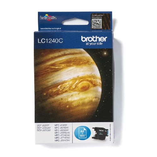 Brother Lc1240C Brother Cyan Ink 600P Dcp525/725/925-Mfcj430/625/825/5910/6510/6910
