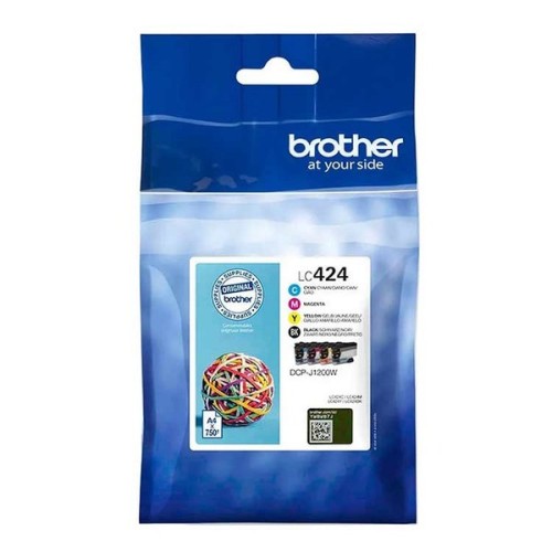 Brother Lc424Val Value Pack 750 Pages Each Colour For Dcp-J1200Dw