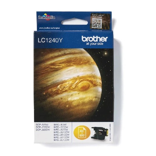 Brother Lc1240Y Brother Yellow Ink 600P Dcp525/725/925 Mfcj430/625/825/5910/6510/6910