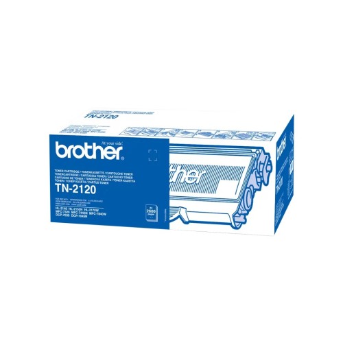 Brother Tn2120 Black Toner 2600P Hl2140/50/70-Mfc7320/7440/7840-Dcp7030/7045
