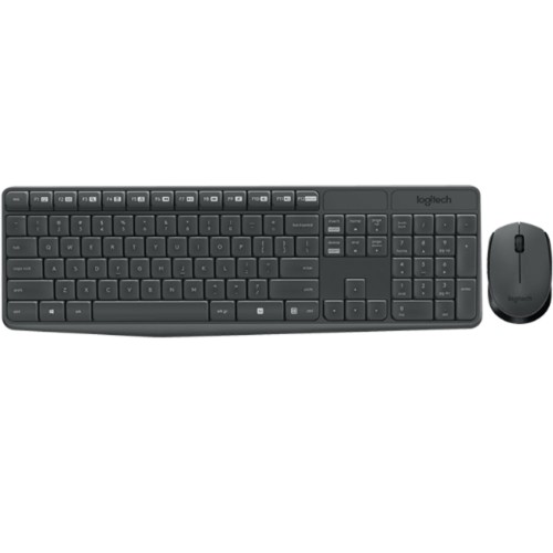 Logitech Cordless Combo MK235 GR (920-007915) wireless keyboard and mouse combo GR layout compact design