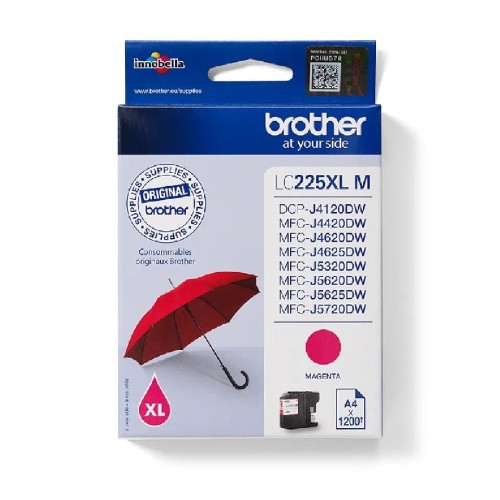 Brother Lc225Xlm Brother Magenta Ink Mfcj 4420/4520/4620/4720 & Mfcj 5320 / 5620 / 5720