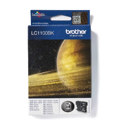 Brother Lc1100Bk Brother Black Ink 450P Dcp6690/385/395/585–Dcpj175/615