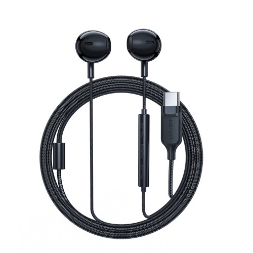 Acefast L2 In-Ear Headphones With Usb-C Connector, Microphone And Remote Control 1.2 M - Black