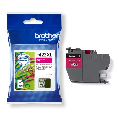 Brother Lc422Xlm Magenta Ink Cartridge 1500 Pages Mfcj5340Dw, 5740Dw,Mfcj6540Dw,Mfcj6940Dw