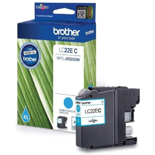 Brother Lc22Ec Brother Cyan Ink Mfcj5920Dw, 1200 Pages