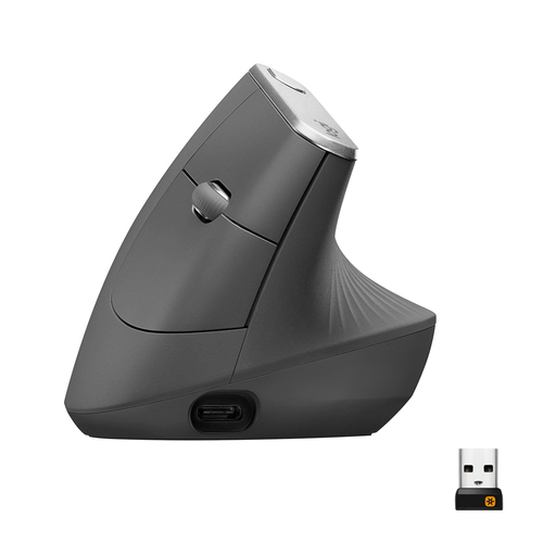 Logitech Mouse MX Vertical (910-005448) vertical ergonomic mouse advanced optical sensor USB/Bluetooth