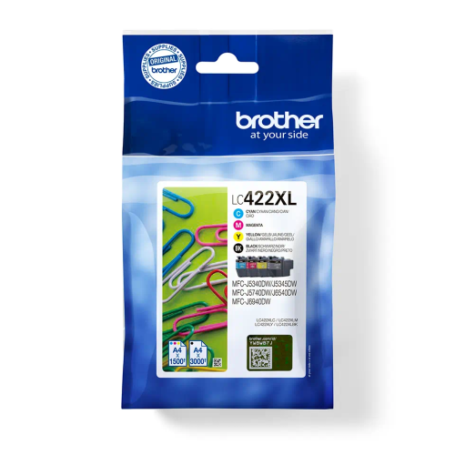 Brother Lc422Xl Value Pack Ink Cartridge 7500 Pages Mfcj5340Dw, 5740Dw,Mfcj6540Dw,Mfcj6940Dw