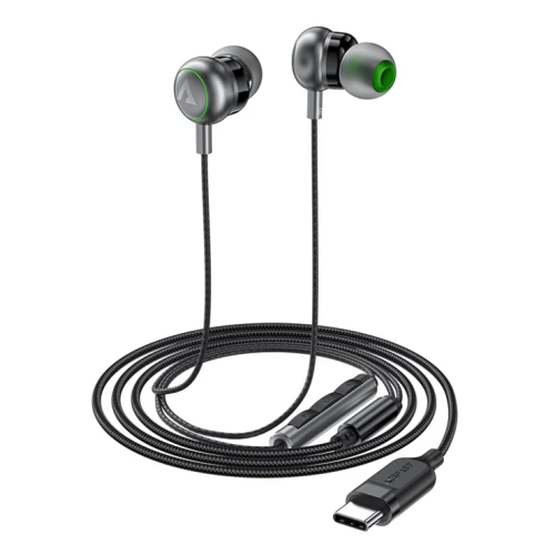 Acefast L5 USB-C In-Ear Wired Earphones with Mic – in-ear earphones, USB-C connection, wired, with microphone, clear sound