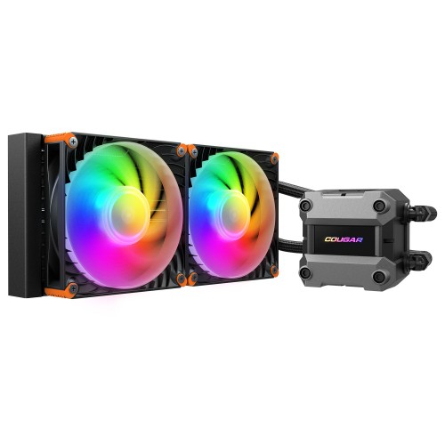 Cougar Poseidon Ultra 240 Argb Liquid Cooling Black, Liquid Cooling, 240mm, ARGB, Black