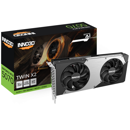 Inno3D Geforce Rtx 5070 Twin X2 Oc 12Gb – graphics card, NVIDIA RTX 5070, 12GB GDDR6, overclocked