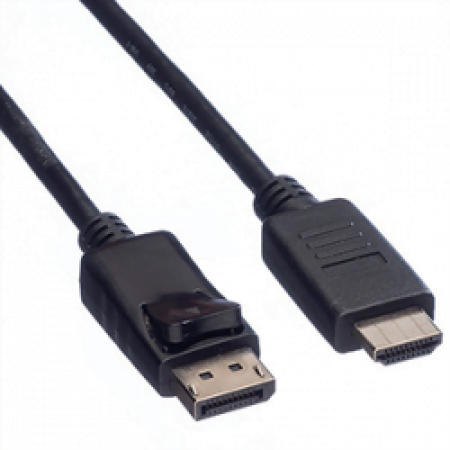 Value Dp To Hdmi Cable 1M – DisplayPort to HDMI cable, 1 meter