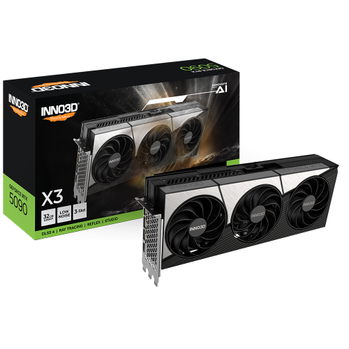 Inno3D GeForce RTX 5090 X3 high-end gaming GPU triple-fan advanced cooling system