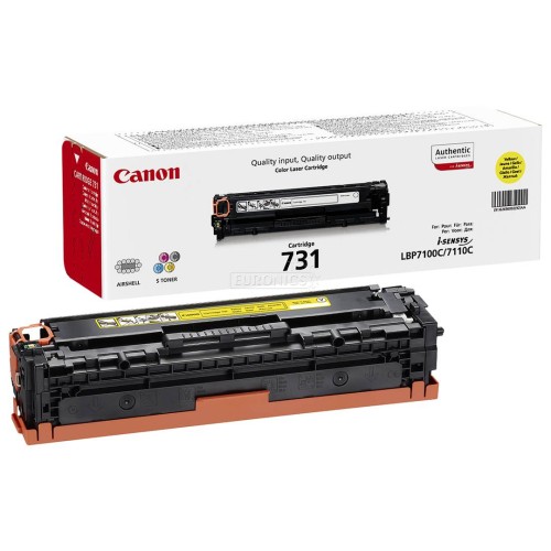 Canon Compatible Toner 731 Yellow – yellow toner, compatible with Canon printers