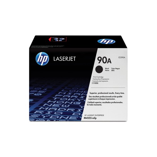 HP Toner CE390A Black black toner cartridge for HP LaserJet Enterprise M4555/M600 series