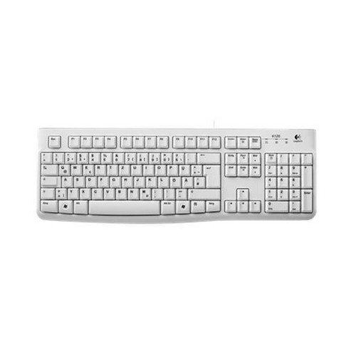 Logitech Keyboard Logitech Oem K120 Wei? Usb (De) (920-003626)