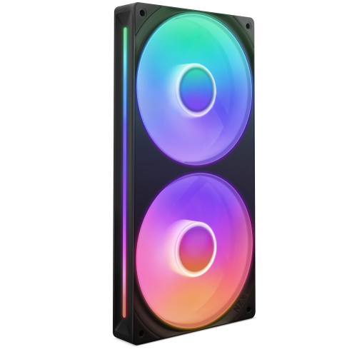 Nzxt F240 Rgb Core Black Fan Unit – dual 120mm RGB cooling fans, black