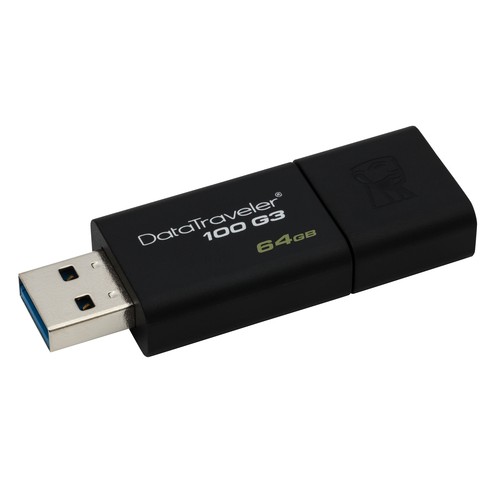 Kingston Technology Datatraveler 100 G3 Usb Flash Drive 64 Gb Usb Type-A 3.2 Gen 1 (3.1 Gen 1) Black