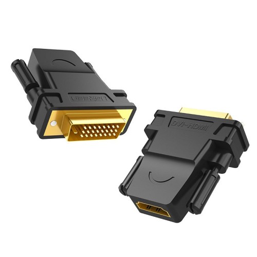 Ugreen Hdmi Adapter (Female) - Dvi 24 + 1 (Male) Fhd 60 Hz Black (20124)