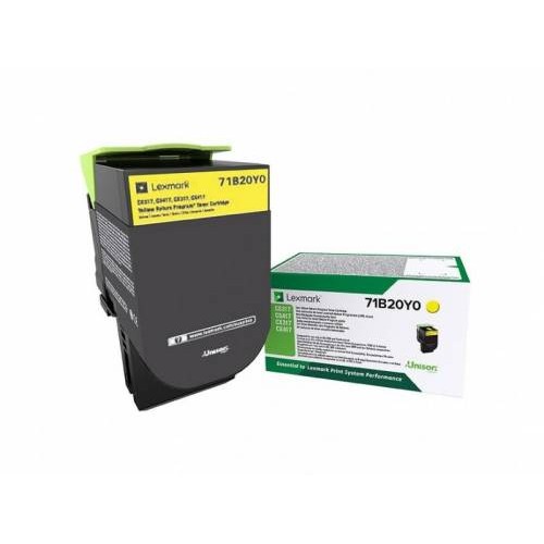 Lexmark Toner 71B20Y0 yellow toner cartridge for CS317/417/517