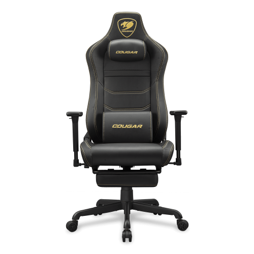 Cougar Armor Evo S Gold Gaming Chair, Gaming Chair, Ergonomic, Gold Accents