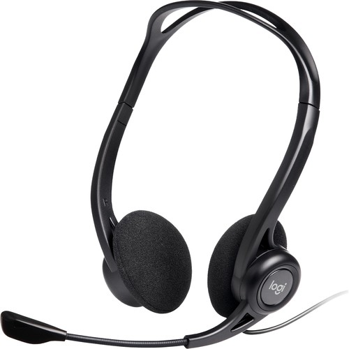 Headset Logitech H960 USB (981-000100) plug-and-play USB headset with noise-cancelling mic
