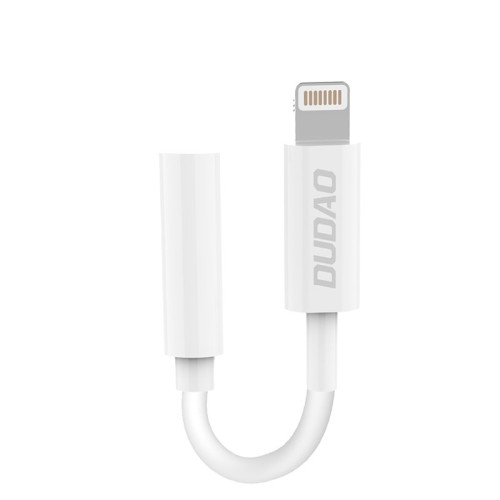 Dudao Audio Adapter Headphone Adapter From Lightning To 3.5 Mm Mini Jack White (L16I White)