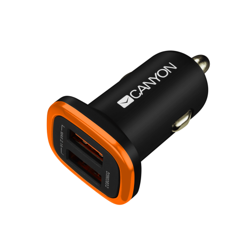 Canyon Usb Universal Car Charger With Protection, 2.1A Cne-Cca02B