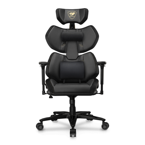 Cougar Terminator Elite Gold gaming chair – premium gaming chair, gold accents, ergonomic design