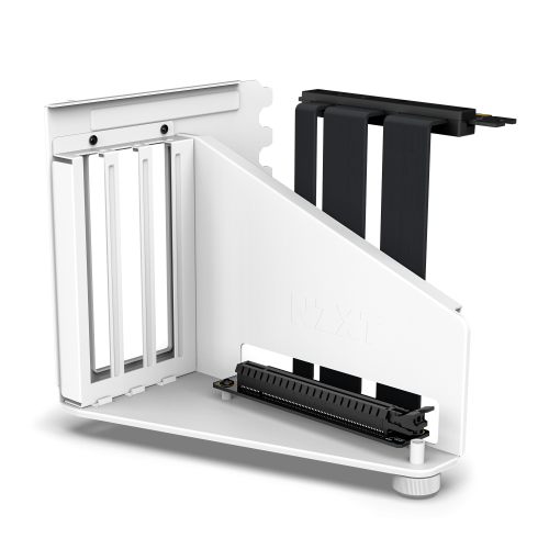 NZXT Vertical GPU Mounting Kit 175 mm PCIe 4.0×16 White solid steel bracket with flexible PCIe 4.0 riser, fits NZXT H5/H6/H7/H9