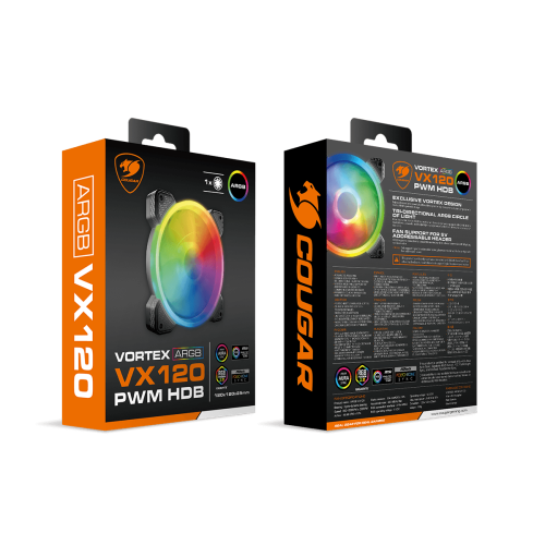 Cougar Vortex Vx 120, Cooling Fan, 120mm, Vortex Series
