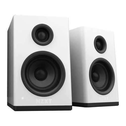 Nzxt Relay Pc Gaming Desktop Speakers 80W Rms White – wired desktop gaming speakers, 80W RMS, white