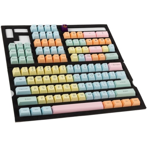Ducky Cotton Candy SA Keycap Set / US / ABS / Seamless Double Shot – pastel-themed SA profile keycap set with durable ABS plastic and vibrant double-shot legends