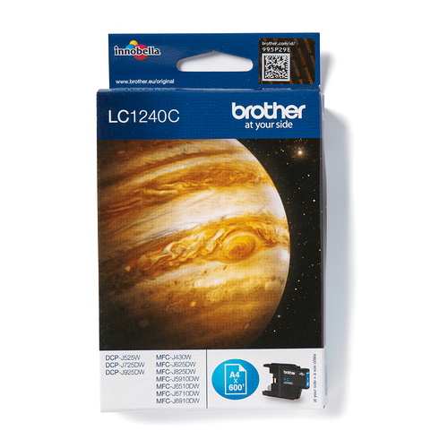 Brother Compatible LC1240C Ink Cartridge Cyan – cyan ink, standard yield