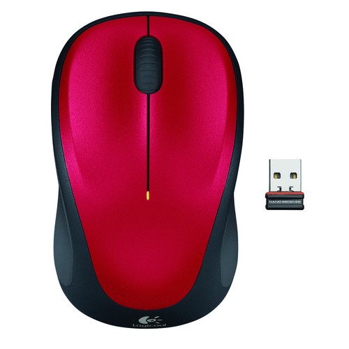 Logitech Mouse M235 Wireless Rot (910-002496) compact wireless mouse red with nano receiver