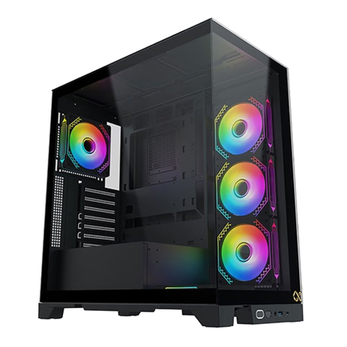Xigmatek, Endorphin Ultra Black Gaming Case, Full Tower PCs, high airflow, modular design, black