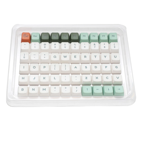 Ducky Dino Keycap Set / US / PBT / Dye-Sub / MDA Profile – dinosaur-themed keycap set in MDA profile, dye-sublimated PBT for long-lasting legends