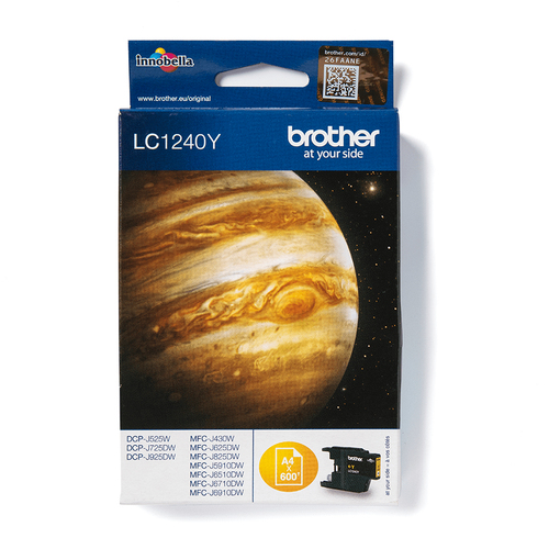 Brother Compatible LC1240Y Ink Cartridge Yellow – yellow ink, standard yield