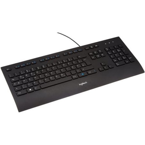 Logitech Keyboard Corded US K280E (920-005217) full-size wired keyboard low-profile keys US layout