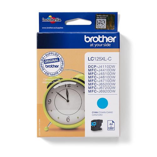 Brother Compatible LC125XL Cyan Ink Cartridge – cyan ink, XL