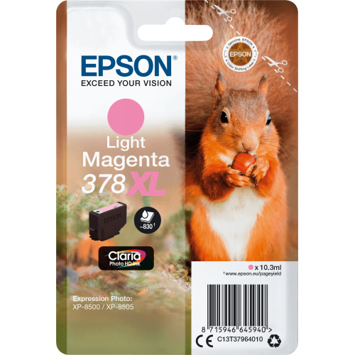 Epson Ink Cartridge T3796 Light Magenta – photo ink for Expression Premium series