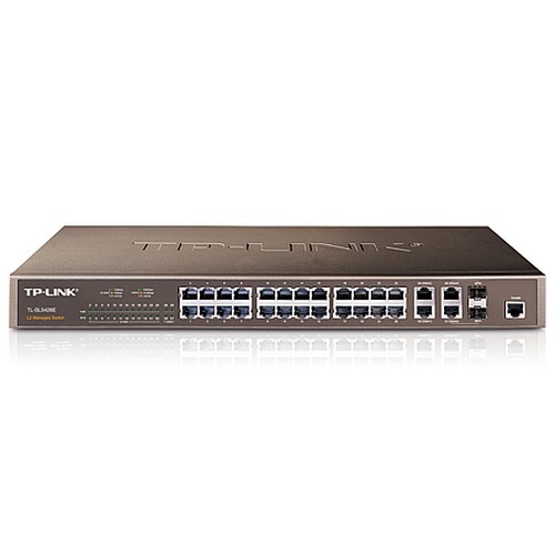 Tp-Link L2 Managed Switch – 24 ports 10/100 + 4 gigabit ports, layer 2 managed