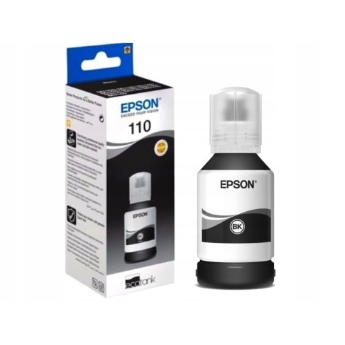 Epson Ink Cartridge 110 Black T03P14A – black ink bottle for EcoTank L1110/L3110