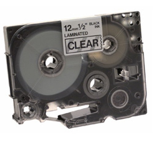 Brother Compatible 12 Millimeter Black on Clear Label Tape Tz-131 – black on clear label tape, 12mm