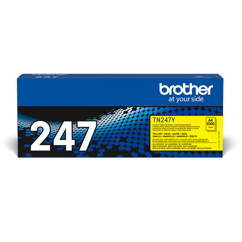 Brother Compatible TN-247 Yellow Toner Cartridge – yellow toner, high yield