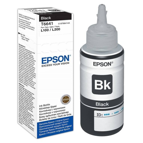 Epson Ink Cartridge T6641 Black – black ink bottle for EcoTank printers