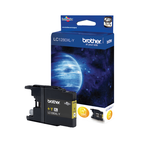 Brother Compatible LC1280XLY Yellow Ink Cartridge – yellow ink, XL