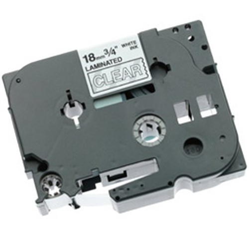 Brother Compatible 18 Millimeter White on Clear Label Tape Tz-145 – white on clear label tape, 18mm