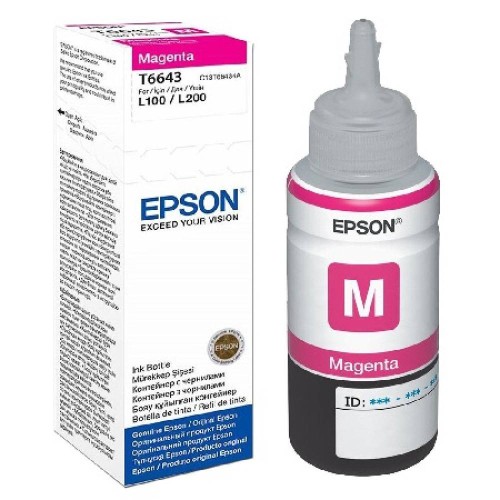 Epson Ink Cartridge T6643 Magenta – magenta ink bottle for EcoTank printers